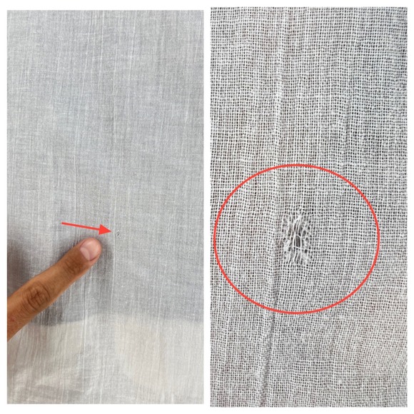 Lauren Ralph Lauren White Cotton Button Down Tunic Shirt Small roll tab *flaw - Picture 10 of 14